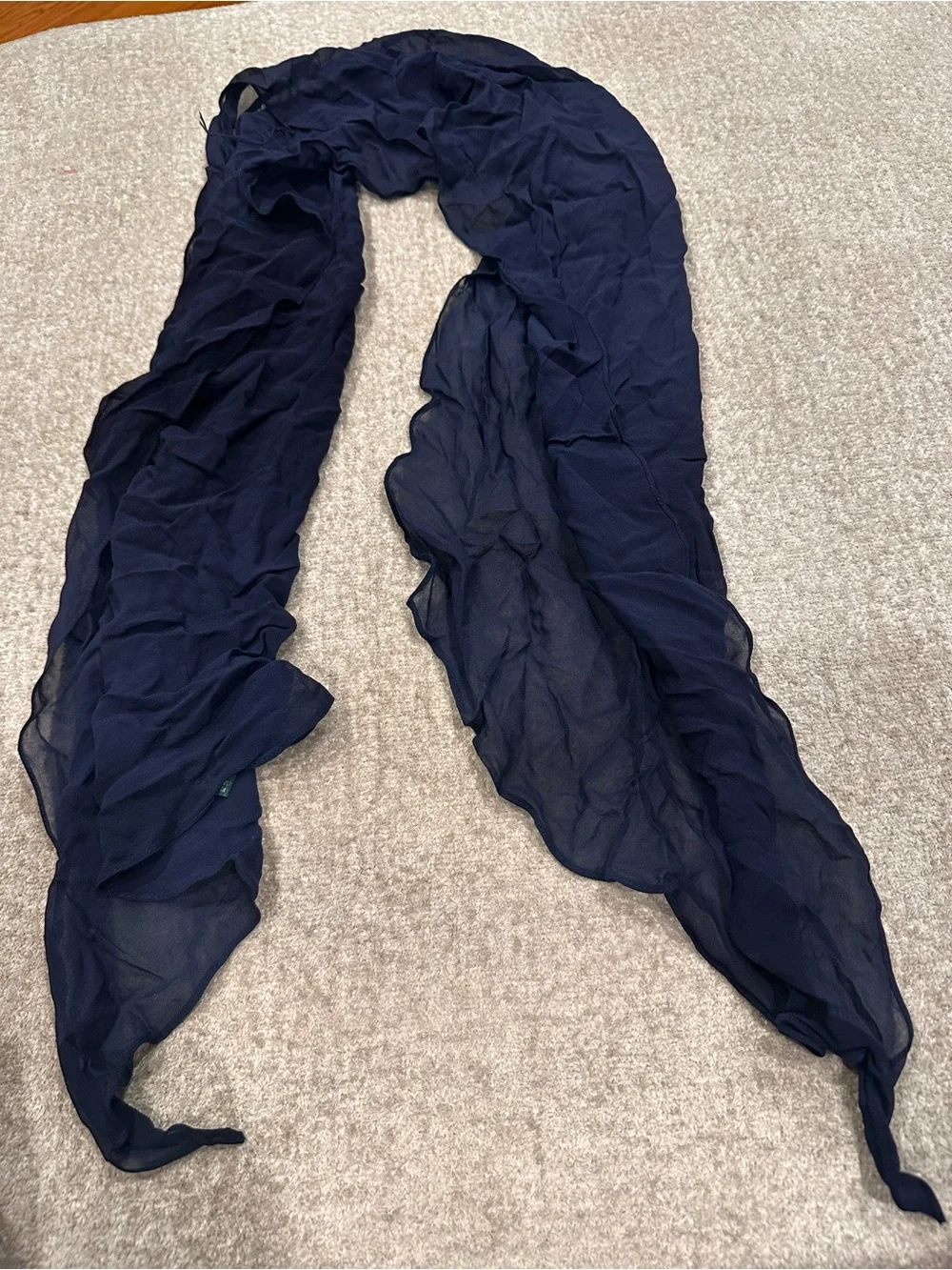 Lightweight Navy Blue Women's Scarf